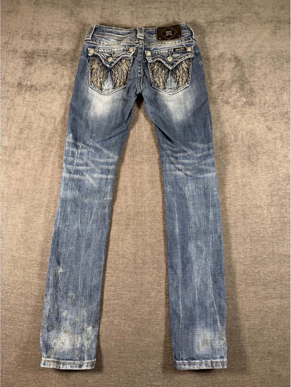 True Religion Women's Skinny Jeans with Distressed Detailing, Size 23 - Picture 11 of 13
